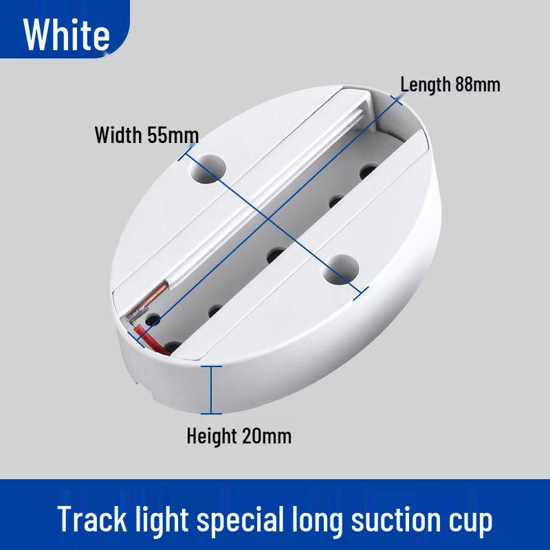 LED Spotlight Track Light Set with 1m & 0.5m Thickened Track and Connector Adapter