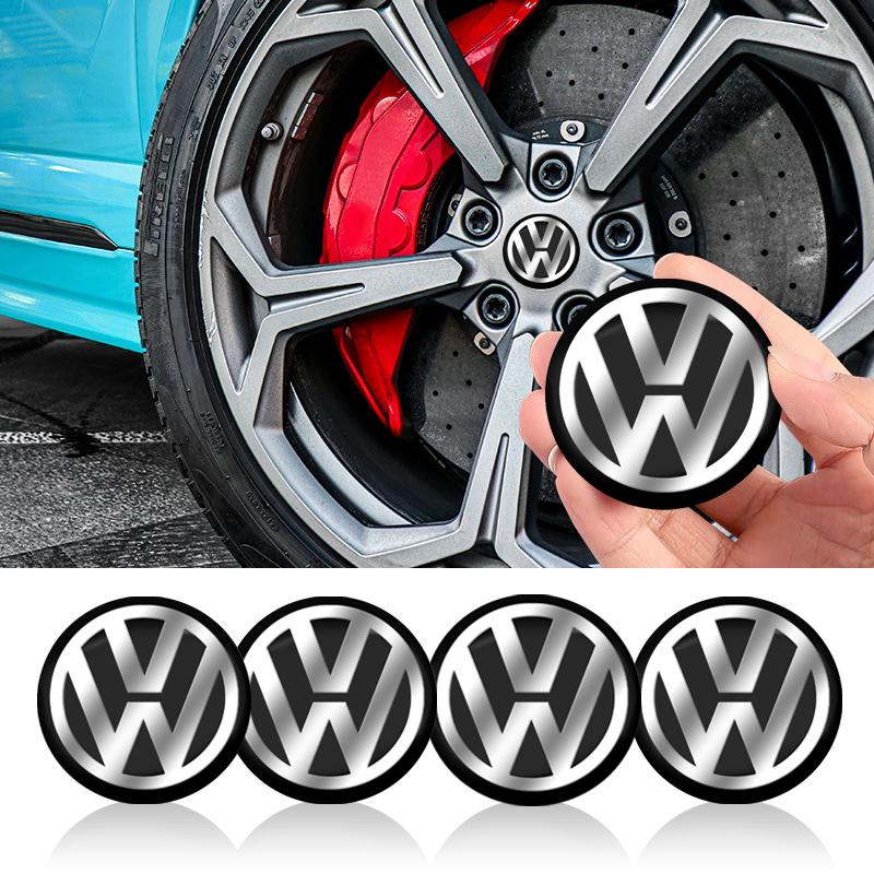 4Pcs 56/60MM Car Wheel Center Hub Caps Logo Cover Accessories For Volkswagen Arteon 3H