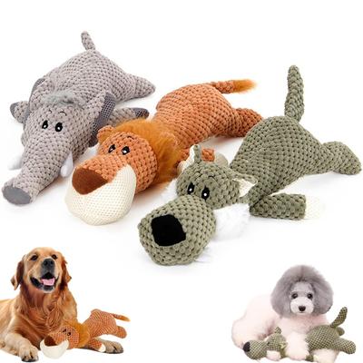 Haustier Hundespielzeug für große Hunde Niedliches Plüsch Quietsch Stofftier Fleece Langlebiges Kauen Niedliches Weiches Spielzeug Haustier Backenzahnspielzeug Hundezubehör