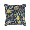 Morris Design Studio Botanical Classic Cushion Dark Made In Washable Cover, Fruit, Blue, 45x45cm, LL1729, Japan,