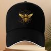One Golden Bee Cap Featuring a Honeycomb Design Refined And Stylish with an Artistic Feel Appropriate for Any Season
