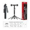 A14 Pink Bluetooth Selfie Stick with Remote, Aluminum Alloy, 1.8m, Four-Leg Support, Beauty Fill Light for Live Broadcast.