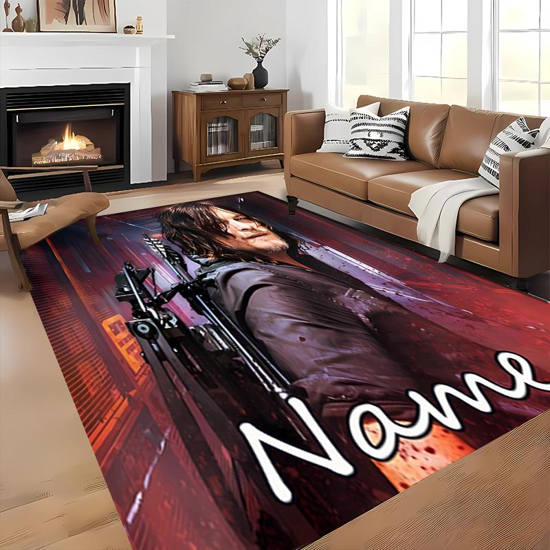 Custom Personalization The Walking Dead Area Rug - Perfect For Kitchen, Bathroom,Laundry Room Decor Large Size Available,Gift All Seasons