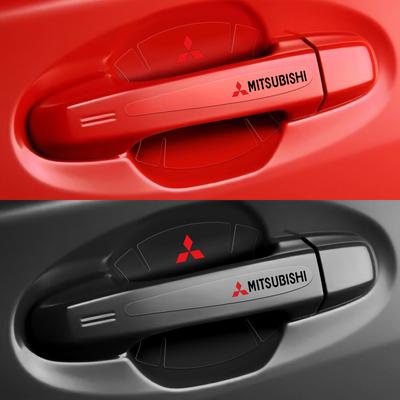 4/8pcs Car Door Handle Wrist Transparent Protective Film Anti-scratch Sticker For Lancer Outlander 3 Asx L200 Pajero