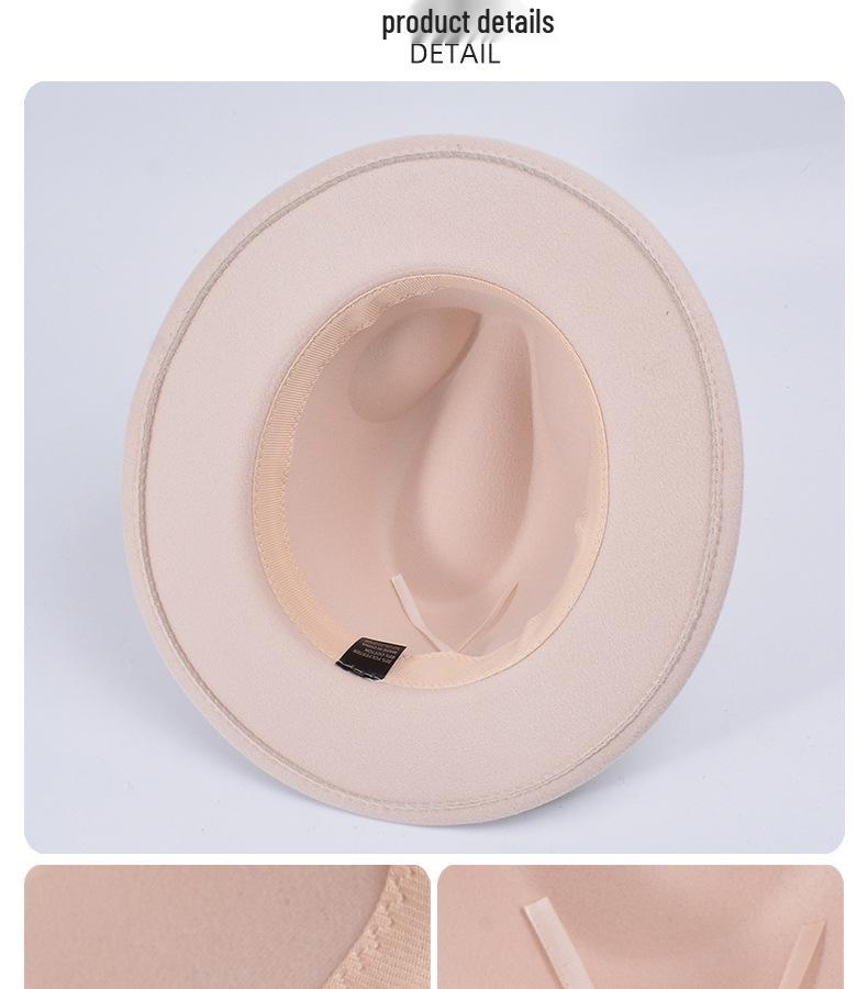 Men's Retro Wide-Brimmed Sun Hat - British Spring/Summer Jazz Style
