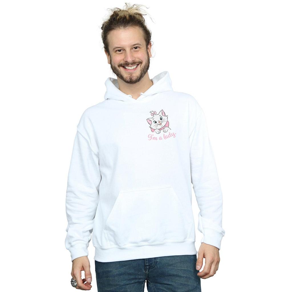 Disney Mens Aristocats Marie I´m A Lady Breast Print Hoodie