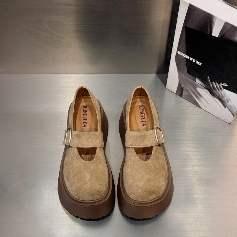 

Маффин темперамент платформа одинарная обувь женская универсальная новая весна и осень ретро Мэри Джейн 40 хаки