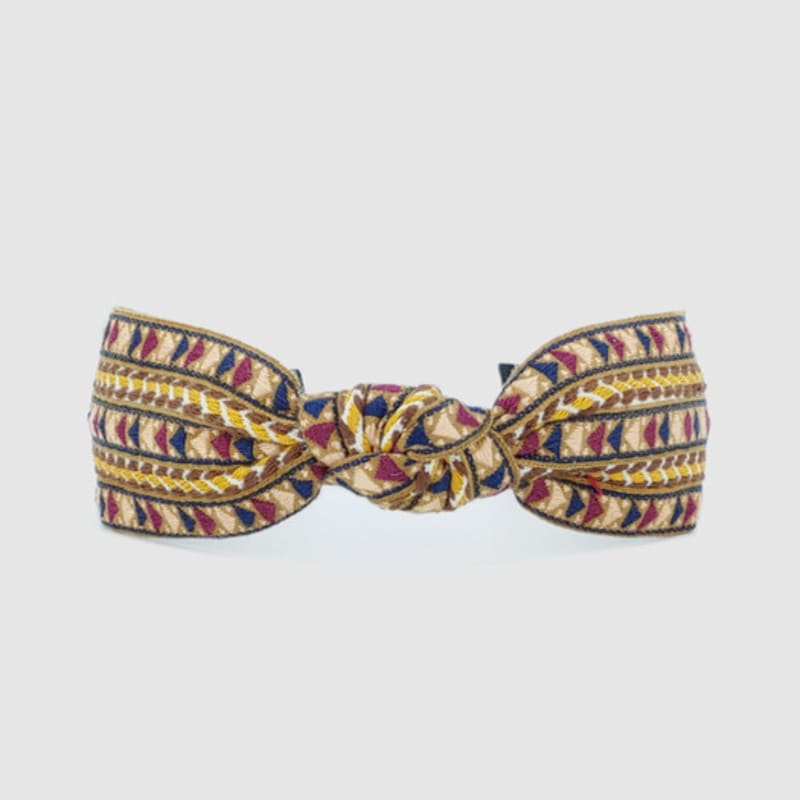 LALA Ethnic Hairband-BEIGE#