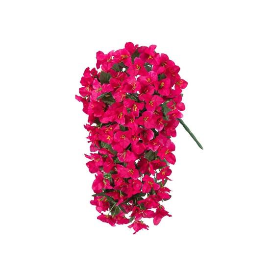 Artificial Bougainvillea Flower Faux Hanging Bougainvillea for Outside Long Trailing Vines Fake Flower for Door Porch Planter Urn Patio Balcony Decor