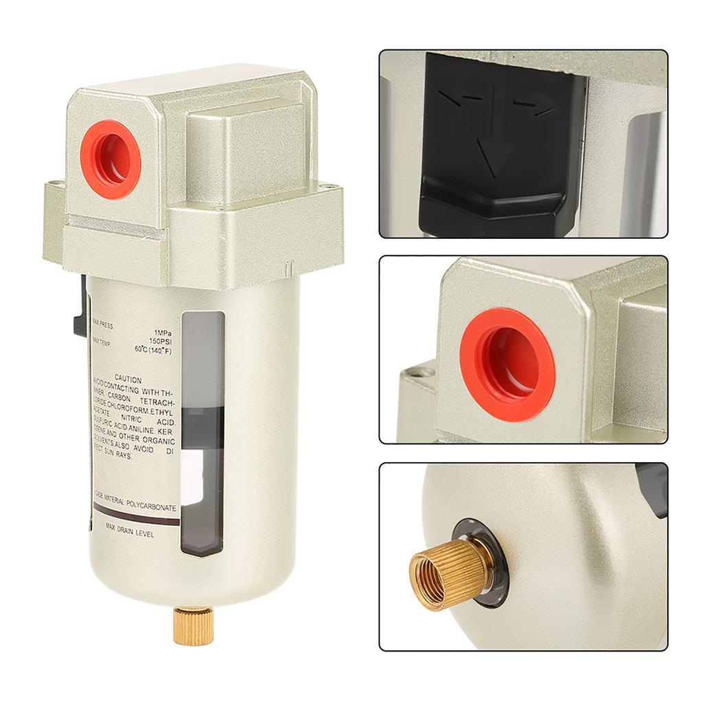 AF4000 Filter, Compressed Water Separator with High Filtration Accuracy, Service Life, Safe and , Wet Water Filtration Component for
