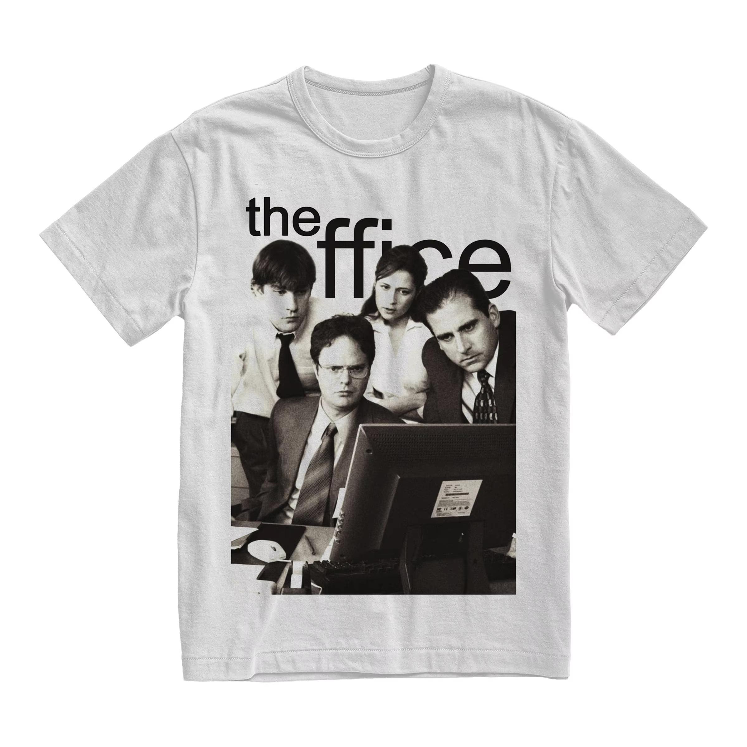 

man clothing 100Cotton normcore Tshirt Prue The Office Movie Y2K retro Hipster Streetwear Fashion Oversized Casual woman shirt L