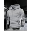 Autumn and Winter Men's Retro Style Fashion Designer Street Wear Printed Dark Gothic Hooded Sweatshirt, Suitable for Daily Street Fashion