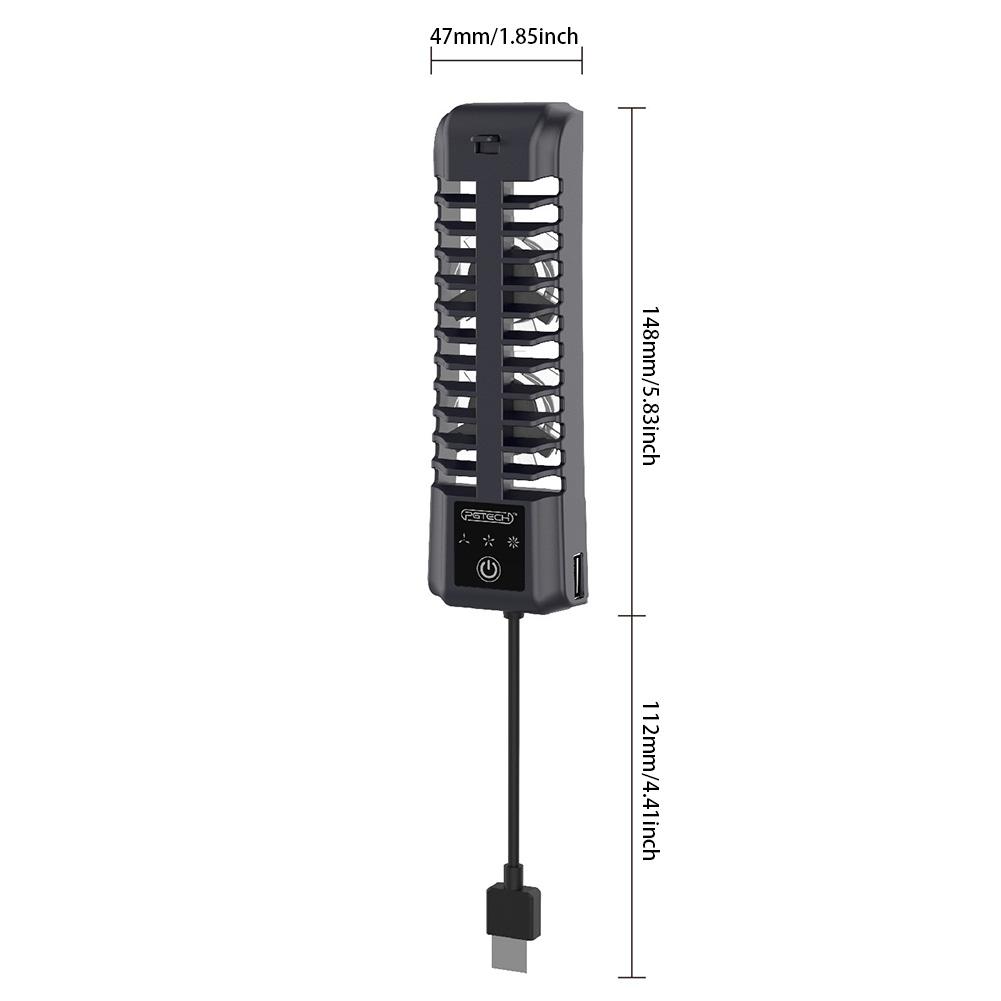 For Sony PS5 /PS5 Slim Console Cooling Fan 3 Levels Cooling Game Accessories Quiet Cooler Fan USB 2.0 Port Cooler Cooling Fan