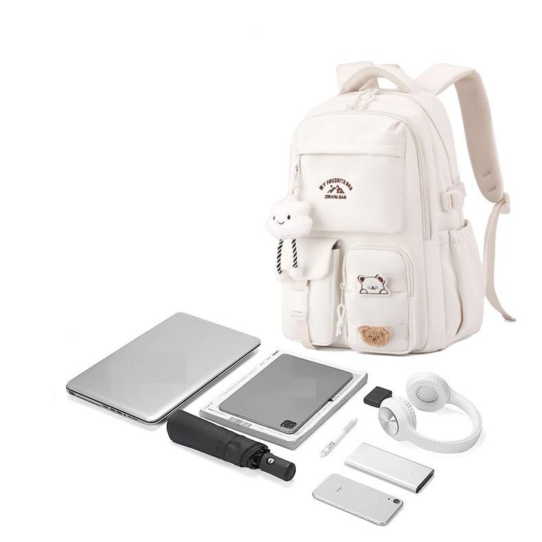 Einfacher Rucksack im koreanischen Stil für Herren und Damen, lässig, für Schülerinnen und Schüler