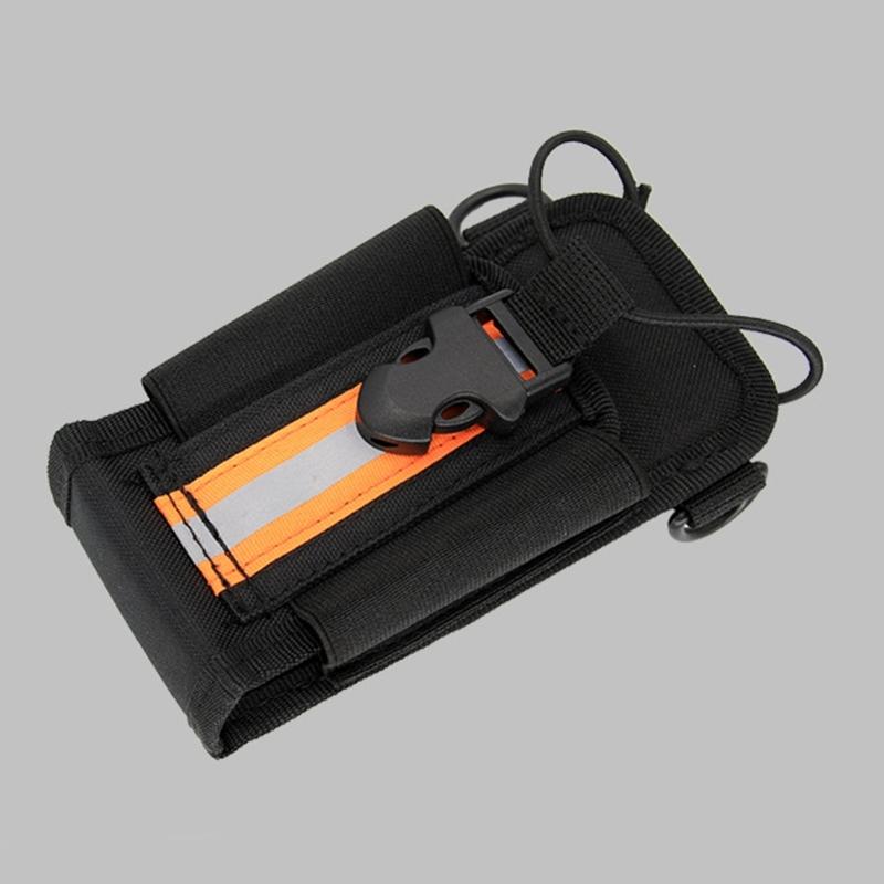 Adjustable Belt Mount Radio Pouch with Clip For GP328 P8268 PD780 Waist or Backpack Tactical Style Reflective Safety Nylon