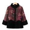 Winter Coat Women's Velvet Cotton-padded Jacket Chinese Cotton-padded Jacket Old Lady Thickened Cotton-padded Jacket