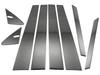 Finish Stainless Steel Black Plated Pillar Panels for Lexus LS LS 500h No Visors Required Ultra-Mirror (8-Piece Set) LS500h, GVF50, GVF55,