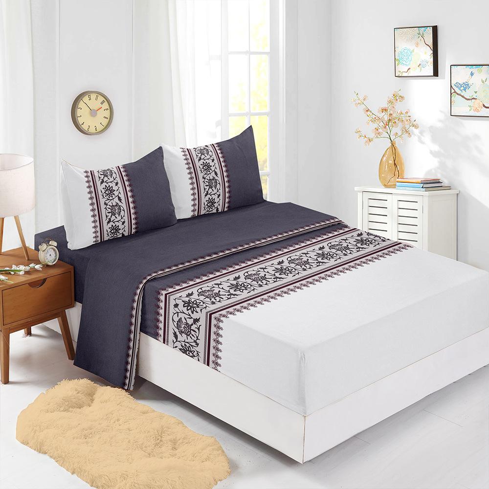 Chinese European Pattern Mattress Four-Piece Set Children'S Bedding Digital Printing Mattress Protective Cover