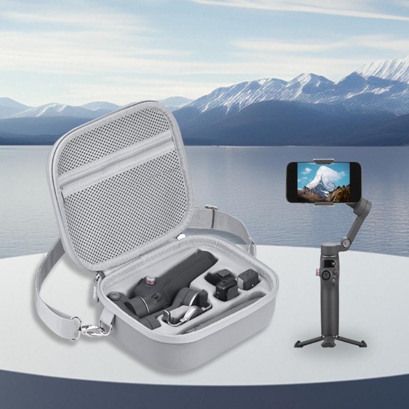 Protective Carrying Case for Mobile 7/7P Handheld Stabilizers with Soft Lining and Mesh Pocket for Accessories