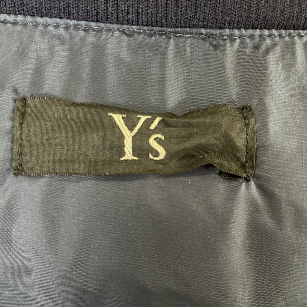 Y's YM-C46-906 Navy High Neck Down Jacket coat 1 NavyUsed