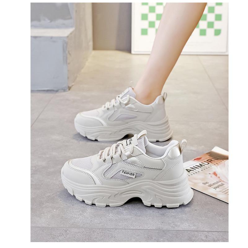 Women Thick Sole Mesh Breathable Casual Sports Dad Sneakers