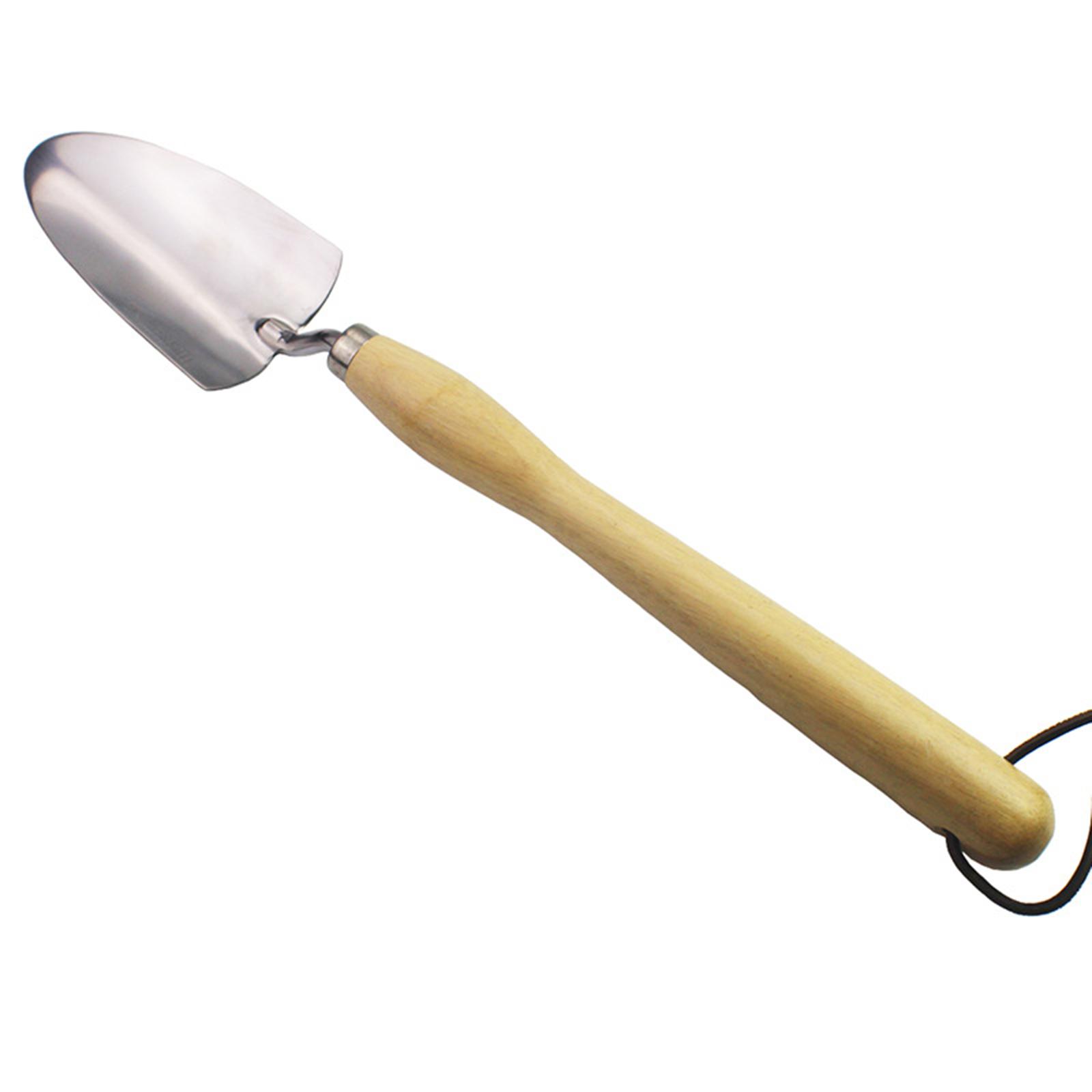 

Садовый садовый совок ручной инструмент с длинной деревянной ручкой ручной совок для копания и посадки полированная ручка для дома