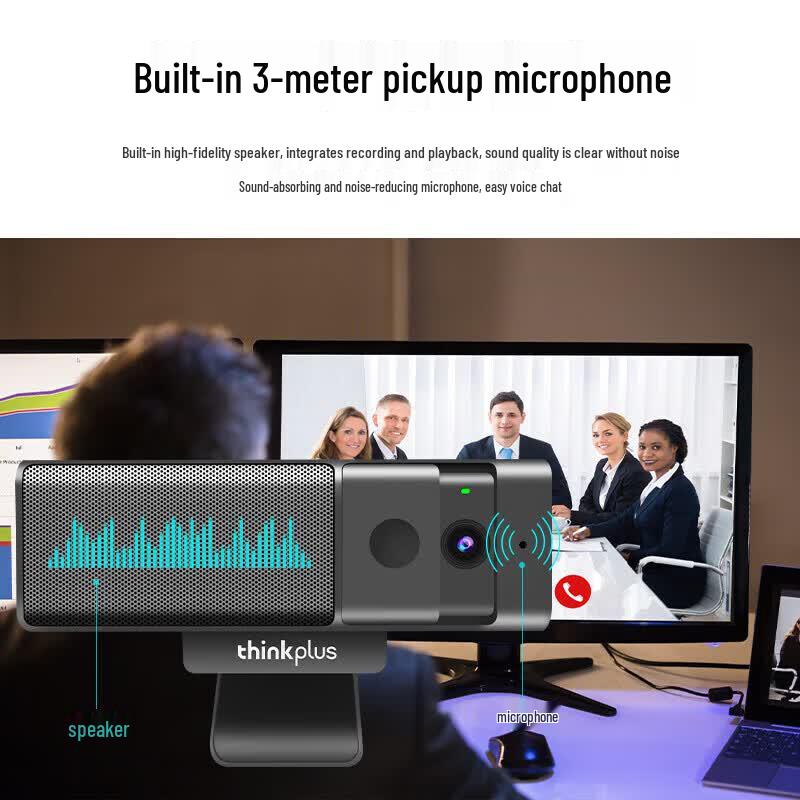 Lenovo thinkplus WL62A 1080P Auto-Focus USB Webcam