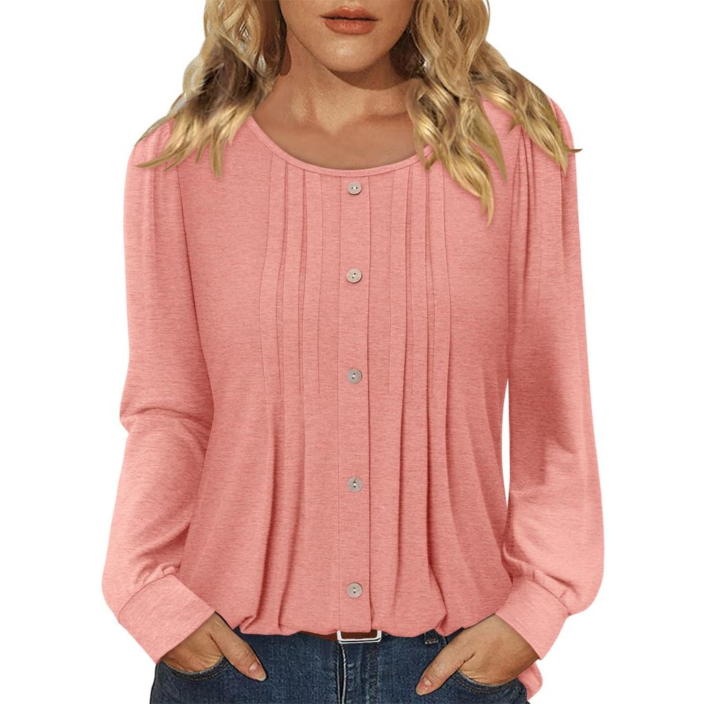 Fashionable Women's Long Sleeved Casual Loose Top