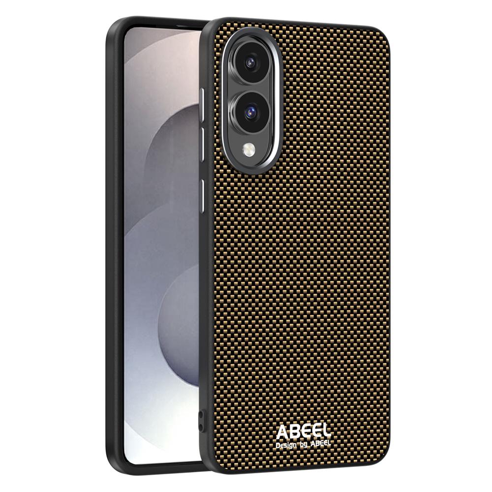 

ABEEL For Samsung Galaxy S25 Edge Magnetic Case Printed PC TPU Aluminum Alloy Leather Phone Cover C