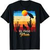 El Paso Texas Vintage Coyote Sunset Texan Desert T-Shirt