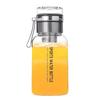 Clear Glass Water Bottle Clear Juice Bottles Glass Cups Large Capacity Jug With Tea Strainer Leak-Proof Flask Cup Reusable For