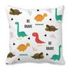 Office Sofa Car Cushion Cover Luxury Home Decoration Pillow Cover Cute Cartoon Little Dinosaur Animal Pattern