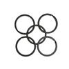 5/10pcs DIY Locking Key Holder Stainless Steel Carabiner Keys Ring Keyring Connectors EDC Keychain
