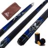 CUESOUL ROCKIN Series 57" 21oz Maple Cue Stick Set with Joint Protector, Towel, and Cue Carry Bag (G405)