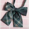 Jk Japanese Plaid Korean Version Of Collar Flower Graduate Female Collar Flower College Wind Streamer Jk Bow Shirt Accessories Sailor Suit