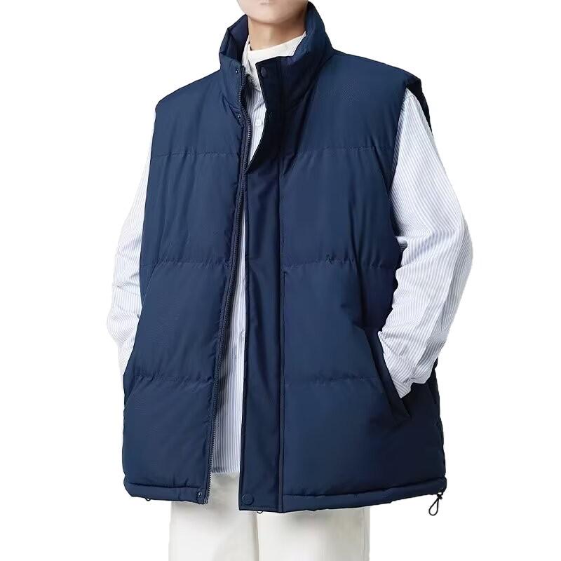 Unisex 2024 Cotton Vest: Stylish, Warm, Plus-Size Sleeveless Jacket for Autumn/Winter