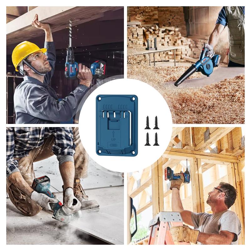 Wall Mount Electric Tool Holder For 18V Wall Power Mount Storage Battery Bracket Fixing Newest Drill Holder Slots Stand