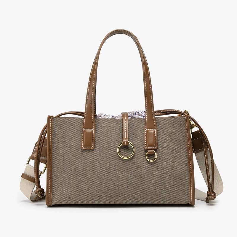 

Z Cross-border Large-capacity Handbag Women s New Simple Stiff Three-dimensional Tote Bag Commuting One-shoulder Cross-body