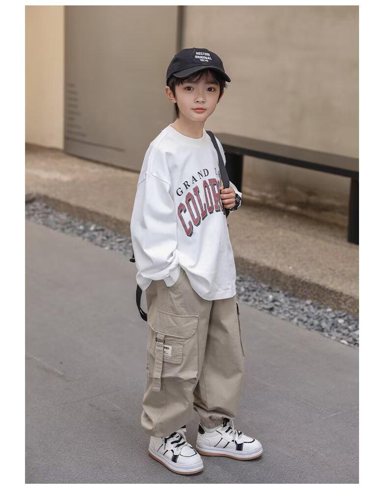 Boys' 2025 Spring & Autumn Casual Long Trousers - New Style for Middle & Older Children