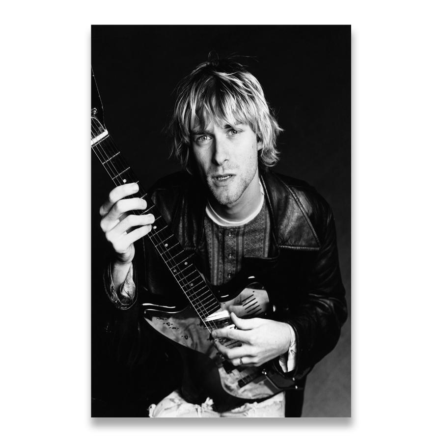 Kurt Cobain Muzică Rock Trupă Muzică Cântăreț Star Artă de Perete Poze Postere și Imprimeuri Pictură pe Pânză pentru Cameră Decor Acasă