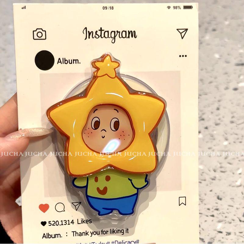 Cartoon Cute iPhone Case for Apple 17 Pro Max/16 Plus: Artistic Shin-chan Love Star Design