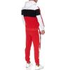 Men's fashion leisure color Patchwork sports fitness Hoodies pants suit