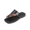 22 new set of toe cool slippers soft leather soft bottom comfortable outer wear fairy wind beach cool slippers tide