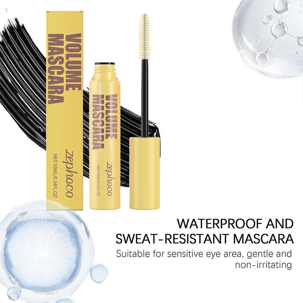 10ml mascara, natural-looking, long-lasting, clumpy, and sweat-proof for the eye area.