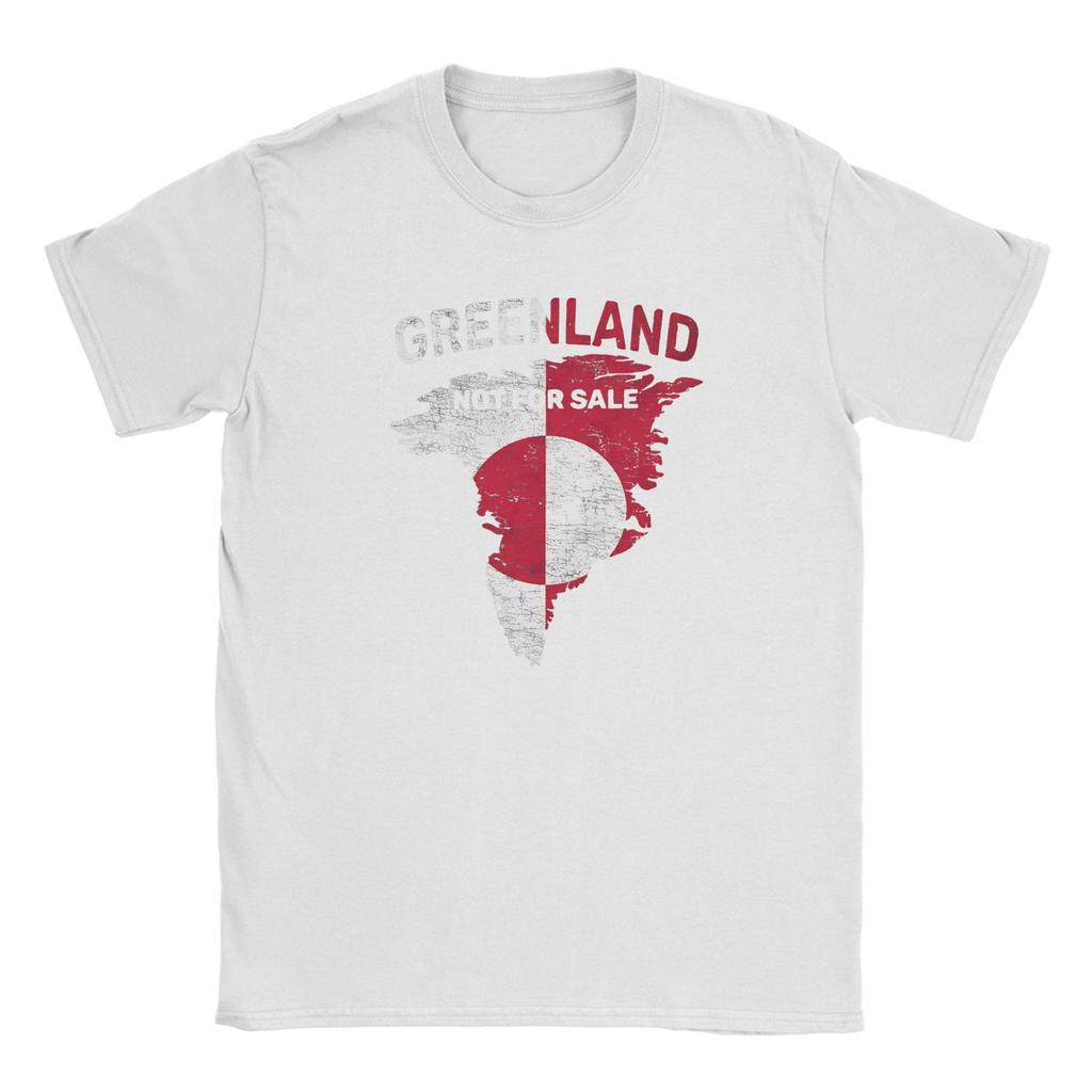 Greenland Not For Sale Men T Shirts  Novelty Tee Shirt Short Sleeve Crew Neck TShirt Cotton Plus Size Tops