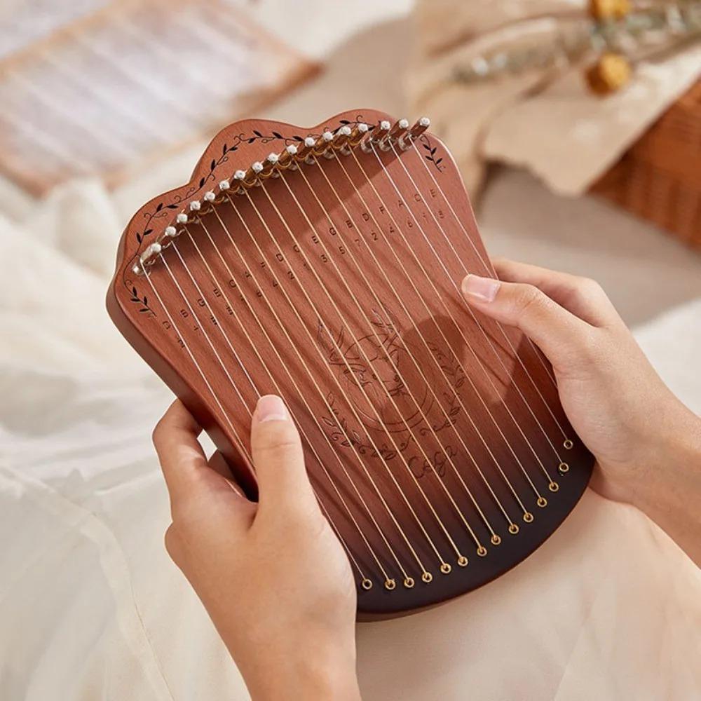 17 Strings Harp Portable Professional Stringed Instruments for Beginner Musical Instruments Leisure and Entertainment Gift String Instrument
