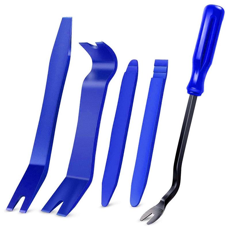 5-Piece Car Repair Kit: Anti-Scratch Pry Bars for Interior Door, Panel, and Dashboard Removal