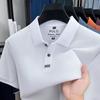 100% Cotton Men’S Short Sleeve Polo Shirt Luxury Trend Brand Simple Casual Comfortable Summer New Item Solid Color Lapel T-Shirt