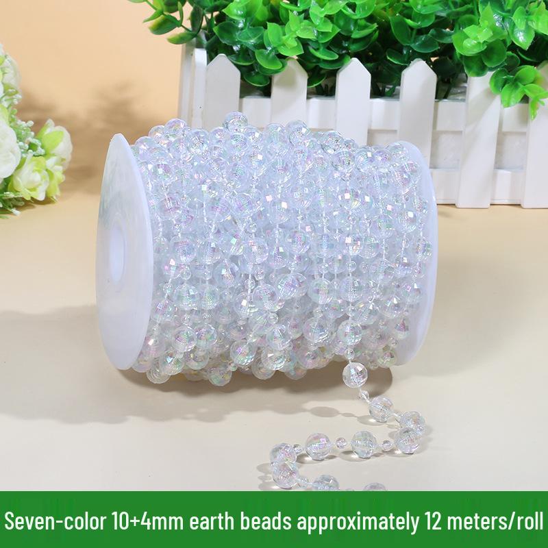 ABS Faux Pearl Beaded Chain - 8MM DIY Wedding & Festive Decor Accessories