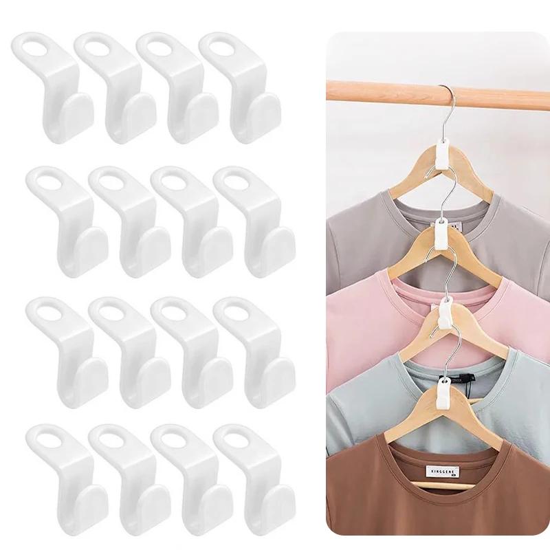 Wardrobe Hanger Hooks Organizer Connect Multifunction Cascading Plastic Bedroom Wardrobe Storage Space Saving Coat Hook